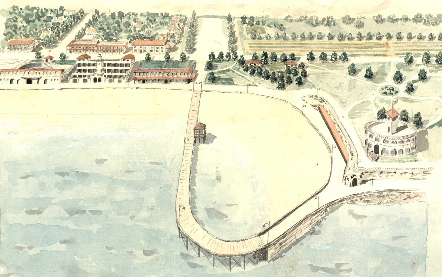 1930 The Ewing Plan recommended sweeping changes to the beachfront
